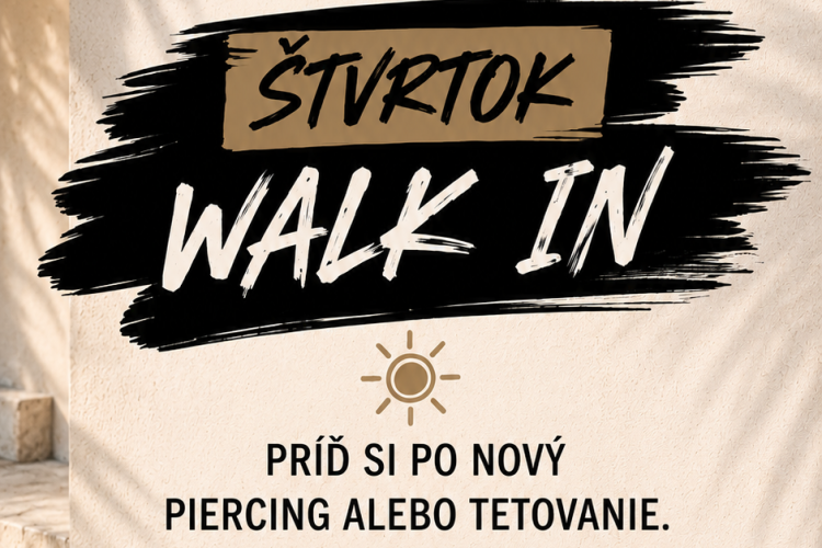 🌴WALK - IN ŠTVRTOK 🌴
